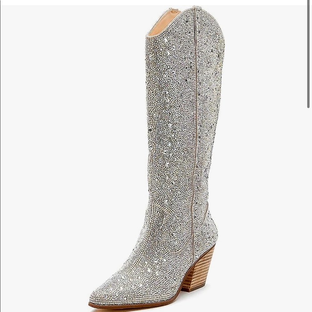 Glitter cowboy boots